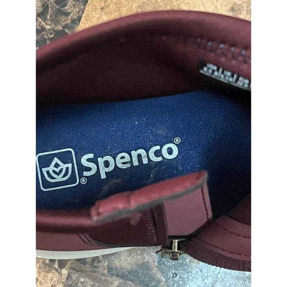 Spenco Women's Paddock Ankle Boot in burgundy neoprene - Picture 7 of 8